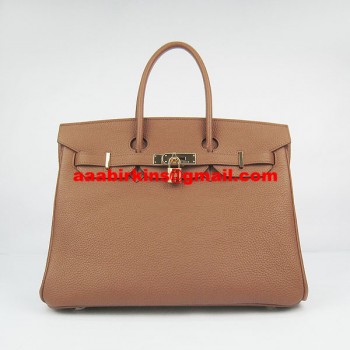 Hermes Birkin 30cm Togo Leather Handbags Light Coffee Gold