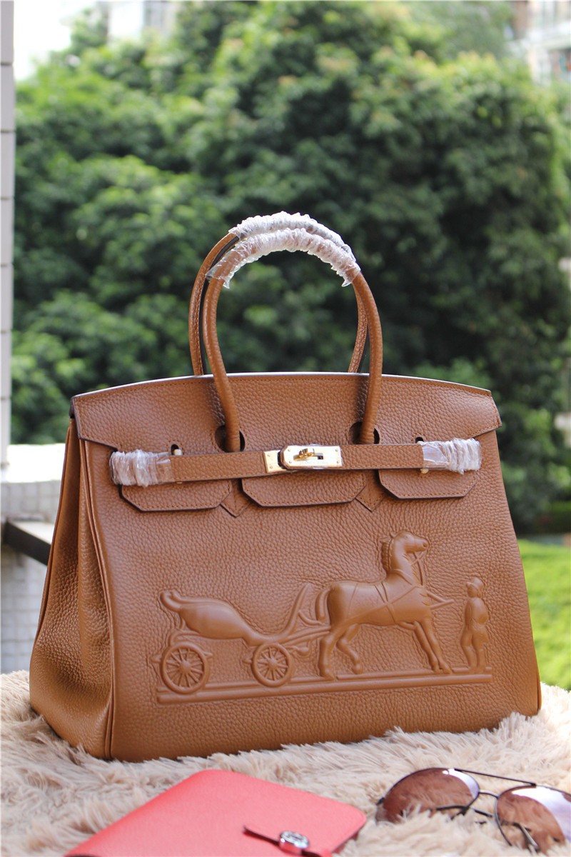 hermes bag with horse print