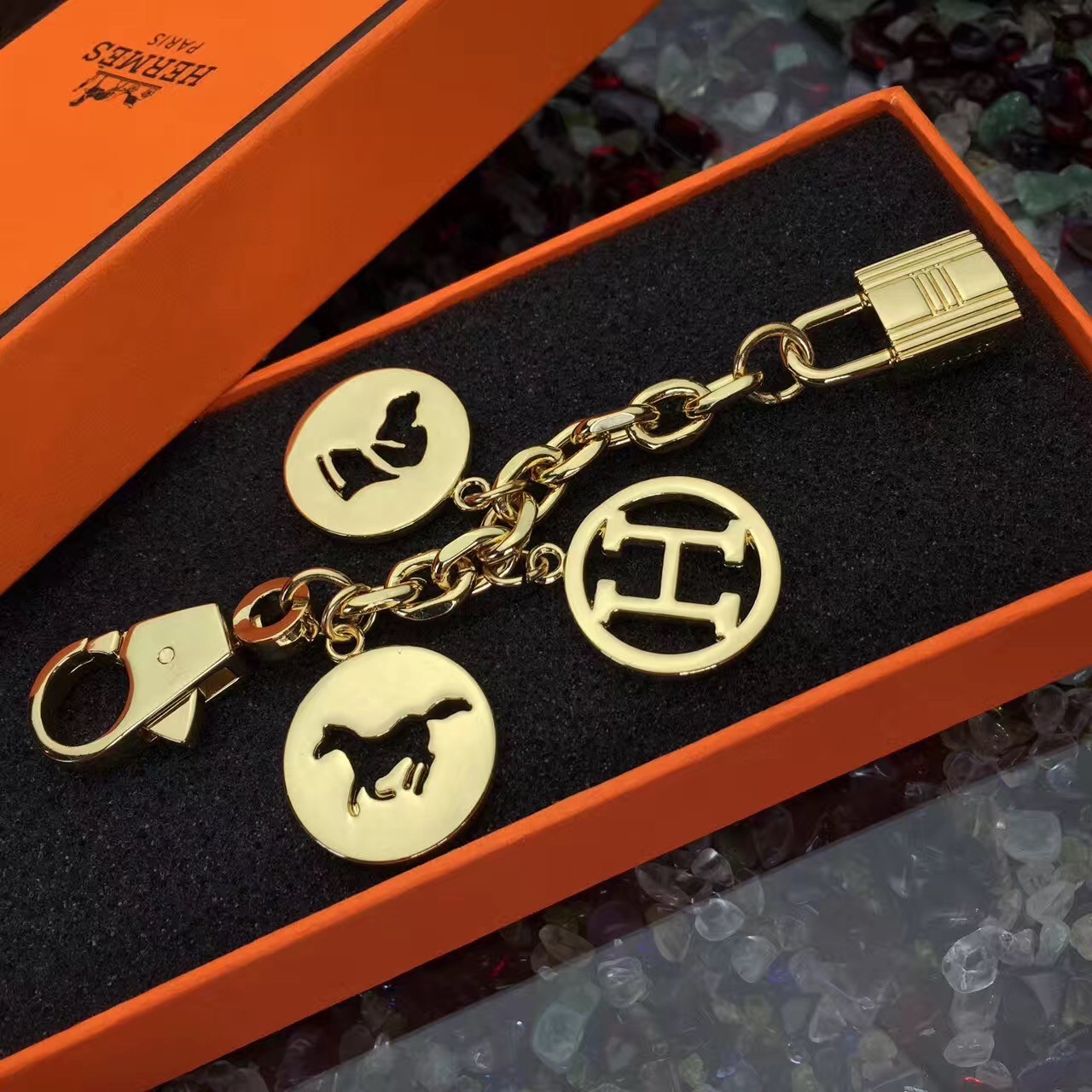 Hermes bag chain discount charm