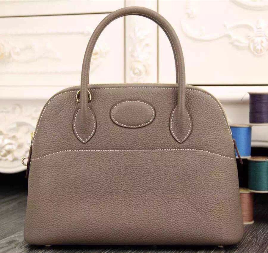 Hermes Bolide 31cm Togo Leather Elephant Grey Bag