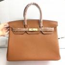 Hermes Birkin 35cm Togo leather Handbags camel gold