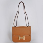 Hermes Constance Bag 23cm Togo Leather Camel Gold