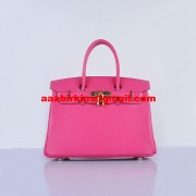 Hermes Birkin 30cm Togo Leather Handbags Rose Golden