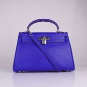 Hermes Kelly 32cm Togo leather 6108 electric blue silver