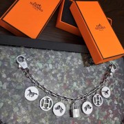 Hermes Bag Charms Long Chain Silver