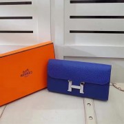 Hermes Constance Wallet Togo Leather Electric Blue