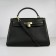 Hermes Kelly 32cm Togo leather handbag 6108 black gold