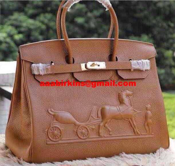 Hermes Birkin Horse Togo Leather Brown 35cm