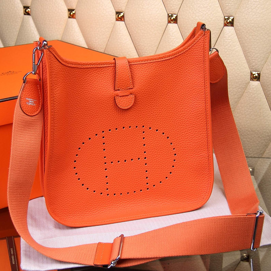 hermes orange crossbody bag