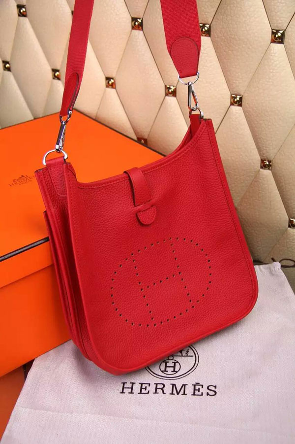 hermes red crossbody bag