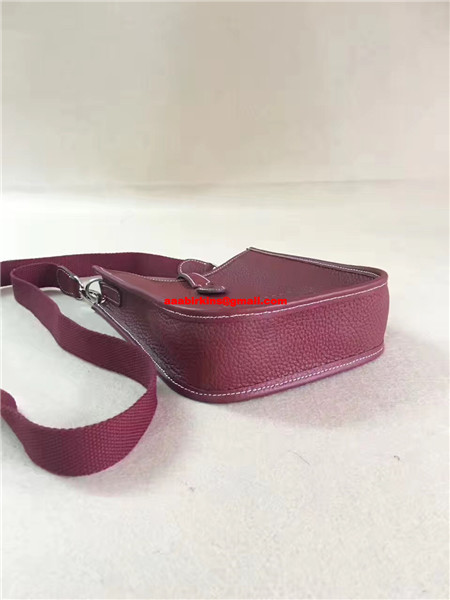 Hermes Mini Evelyne TPM Bag Burgundy