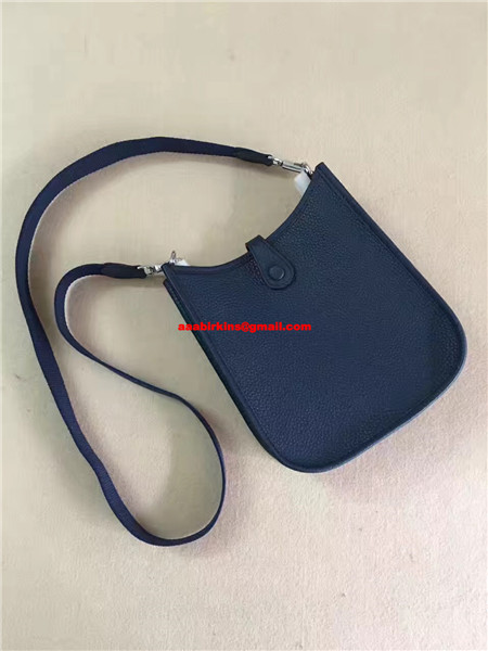 Hermes Mini Evelyne TPM Bag Dark Blue