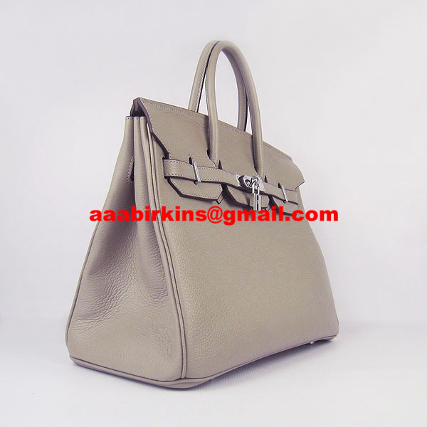 Hermès Togo Birkin 25 - Grey Handle Bags, Handbags - HER551360