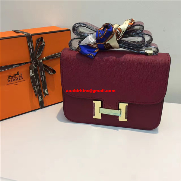 hermes constance burgundy