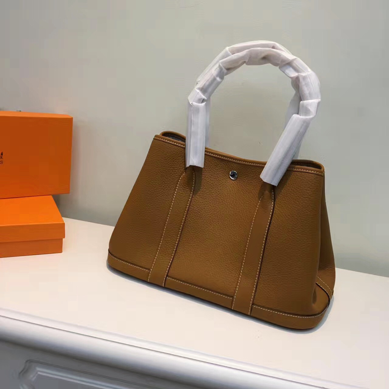 hermes garden party brown