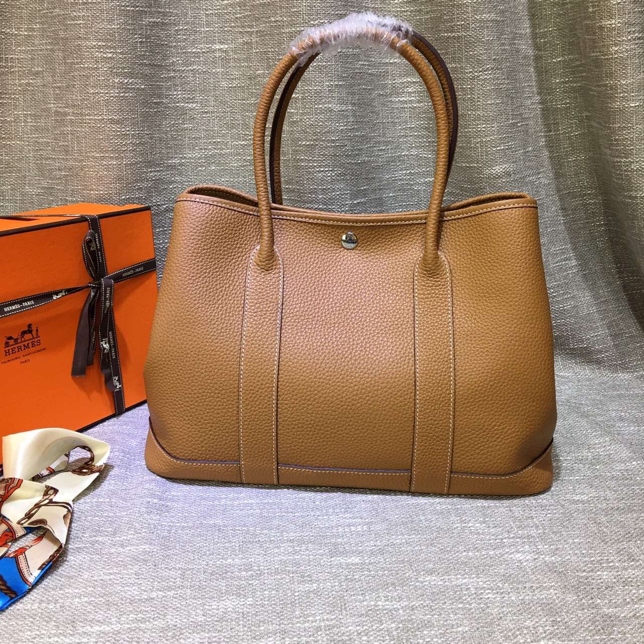 hermes garden party brown