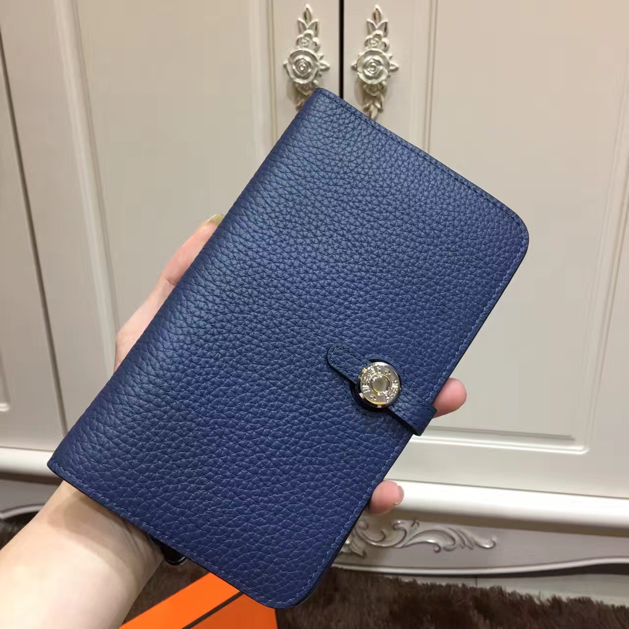 Replica Hermes Dogon Wallet In Malachite Leather Fake At Cheap Price